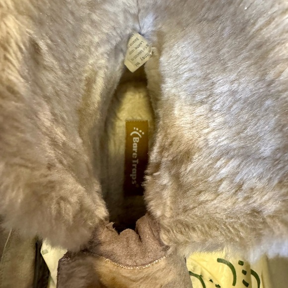 Bare Trap Women's Taupe Gray Faux Fur-Lined Boots Sz 6 - Picture 2 of 8